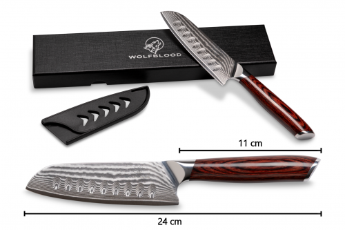 Preview: Santokumesser L (24 cm) - Wolfblood RED